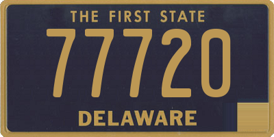 DE license plate 77720