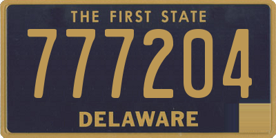 DE license plate 777204