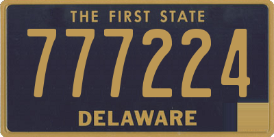 DE license plate 777224