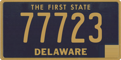 DE license plate 77723