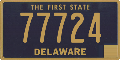 DE license plate 77724