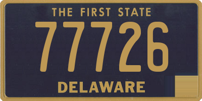 DE license plate 77726