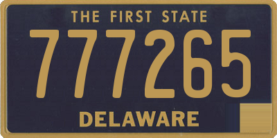 DE license plate 777265