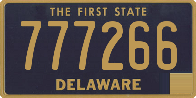 DE license plate 777266
