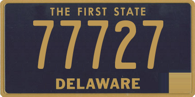 DE license plate 77727