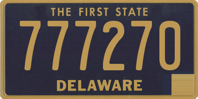 DE license plate 777270