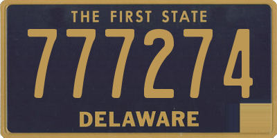 DE license plate 777274