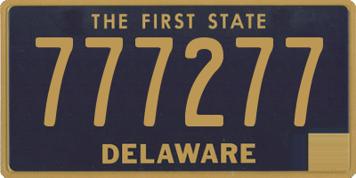 DE license plate 777277