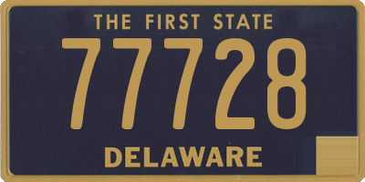 DE license plate 77728