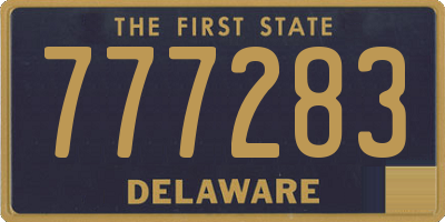 DE license plate 777283