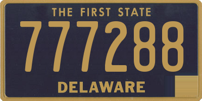 DE license plate 777288