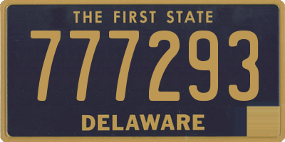 DE license plate 777293
