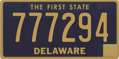 DE license plate 777294