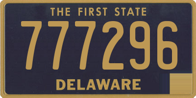 DE license plate 777296