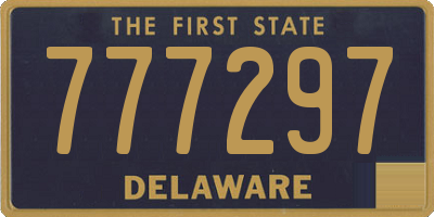 DE license plate 777297