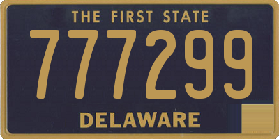 DE license plate 777299