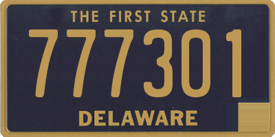 DE license plate 777301