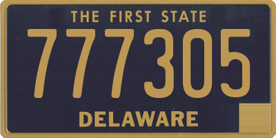 DE license plate 777305