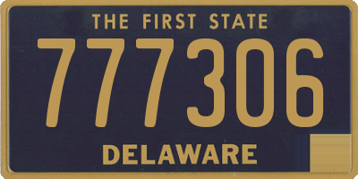 DE license plate 777306