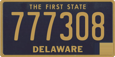 DE license plate 777308