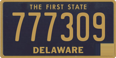 DE license plate 777309