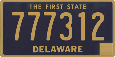 DE license plate 777312