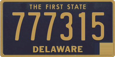 DE license plate 777315