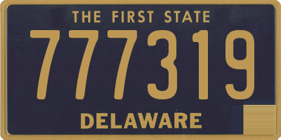 DE license plate 777319