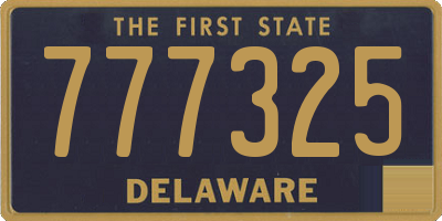 DE license plate 777325