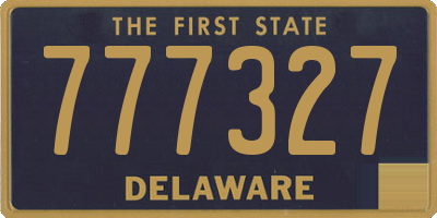 DE license plate 777327