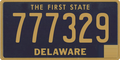 DE license plate 777329