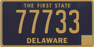 DE license plate 77733