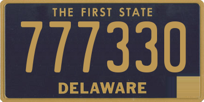 DE license plate 777330