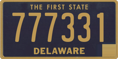 DE license plate 777331