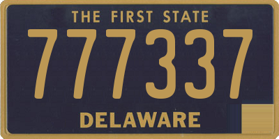 DE license plate 777337