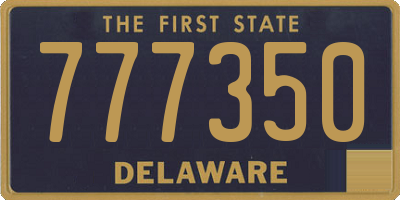 DE license plate 777350