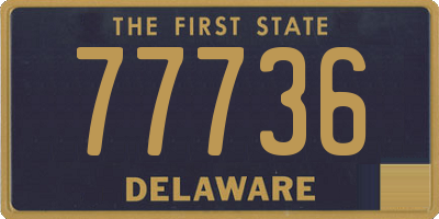 DE license plate 77736