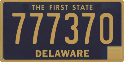 DE license plate 777370