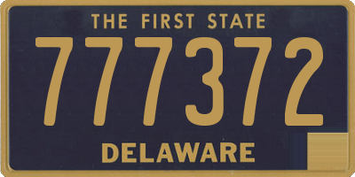 DE license plate 777372
