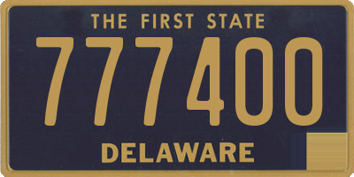 DE license plate 777400