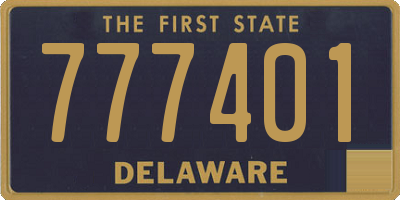 DE license plate 777401
