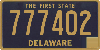 DE license plate 777402