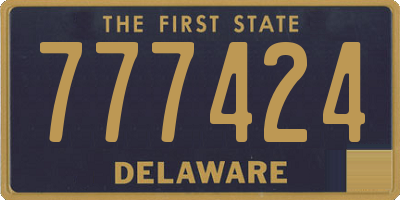 DE license plate 777424