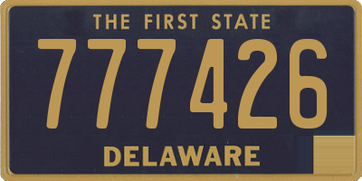 DE license plate 777426