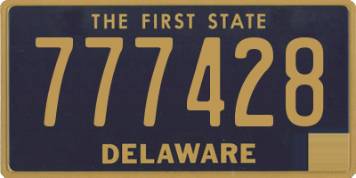 DE license plate 777428