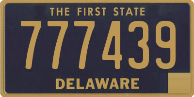 DE license plate 777439