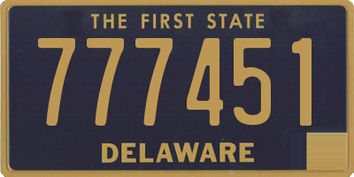 DE license plate 777451
