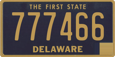 DE license plate 777466