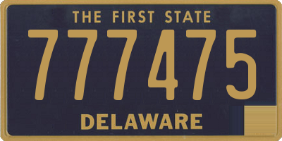 DE license plate 777475