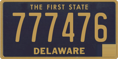 DE license plate 777476